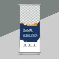 business roll up banner design display standee for presentation purpose vector