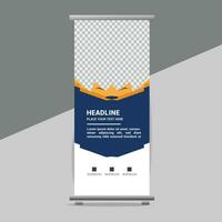 business roll up banner design display standee for presentation purpose vector