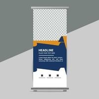 business roll up banner design display standee for presentation purpose vector