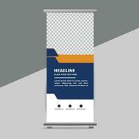 business roll up banner design display standee for presentation purpose vector