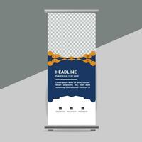 business roll up banner design display standee for presentation purpose vector