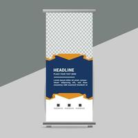 business roll up banner design display standee for presentation purpose vector