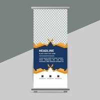 business roll up banner design display standee for presentation purpose vector