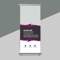 business roll up banner design display standee for presentation purpose vector