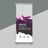 business roll up banner design display standee for presentation purpose vector