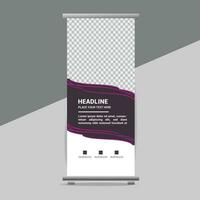 business roll up banner design display standee for presentation purpose vector