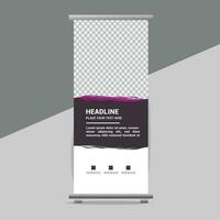 business roll up banner design display standee for presentation purpose vector