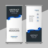 creative vector blue ribbon roll up