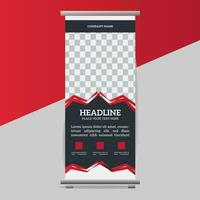 business roll up banner design display standee for presentation purpose vector