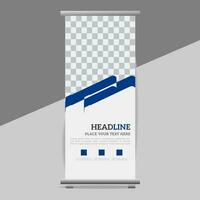 business roll up banner design display standee for presentation purpose vector