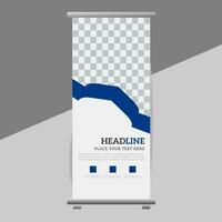 business roll up banner design display standee for presentation purpose vector