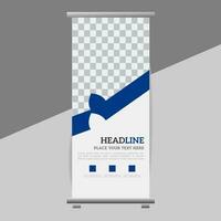 business roll up banner design display standee for presentation purpose vector