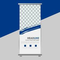 business roll up banner design display standee for presentation purpose vector