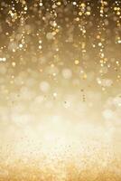 AI generated An elegant gold glitter background for a message, suitable for a sophisticated celebration photo