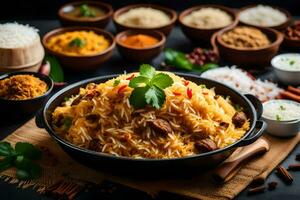 ai generado indio comida es un popular elección para muchos personas foto