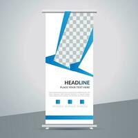 business roll up banner design display standee for presentation purpose vector