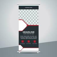 business roll up banner design display standee for presentation purpose vector