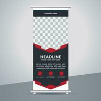 business roll up banner design display standee for presentation purpose vector