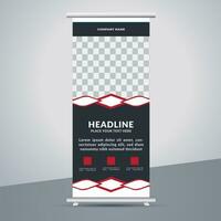 business roll up banner design display standee for presentation purpose vector