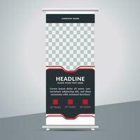 business roll up banner design display standee for presentation purpose vector