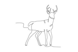 ilustración de un ciervo vector