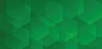 Dynamic Green Geometric Shape. Abstract Modern Hexagon Background Design for Technology Concept. Vector Illustration