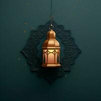 Eid mubarak and ramadan kareem greetings with islamic lantern and mosque. Eid al fitr background. Eid al fitr background of window concept by AI Generated photo