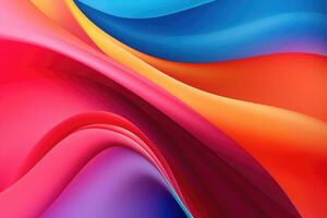 AI generated Abstract modern gradient abstract waves background with . Minimal style dynamic wave pattern creative design Ai generated photo