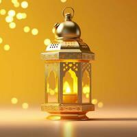 Eid mubarak and ramadan kareem greetings with islamic lantern and mosque. Eid al fitr background. Eid al fitr background of window concept by AI Generated photo