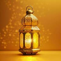 Eid mubarak and ramadan kareem greetings with islamic lantern and mosque. Eid al fitr background. Eid al fitr background of window concept by AI Generated photo