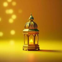 Eid mubarak and ramadan kareem greetings with islamic lantern and mosque. Eid al fitr background. Eid al fitr background of window concept by AI Generated photo