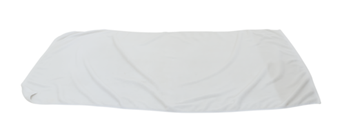 White towel after used isolated with clipping path in png file format