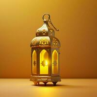 Eid mubarak and ramadan kareem greetings with islamic lantern and mosque. Eid al fitr background. Eid al fitr background of window concept by AI Generated photo