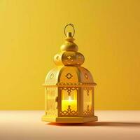 Eid mubarak and ramadan kareem greetings with islamic lantern and mosque. Eid al fitr background. Eid al fitr background of window concept by AI Generated photo