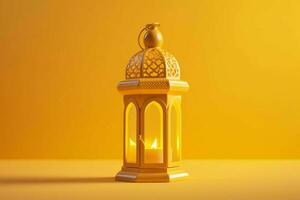 Eid mubarak and ramadan kareem greetings with islamic lantern and mosque. Eid al fitr background. Eid al fitr background of window concept by AI Generated photo