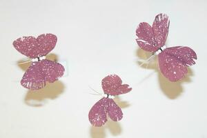 Handmade Butterflys made of feathers photo