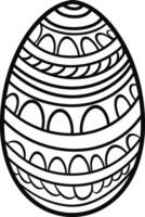 Easter egg icon. Easter day festival. Vector illustration. AI generated illustration.