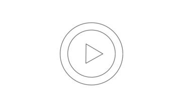 animated sketch of the play button icon video