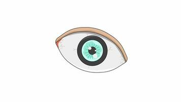animiert Video von das Mensch Auge Symbol