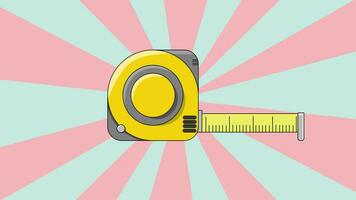 Animated video of the roll meter tool icon with a rotating background