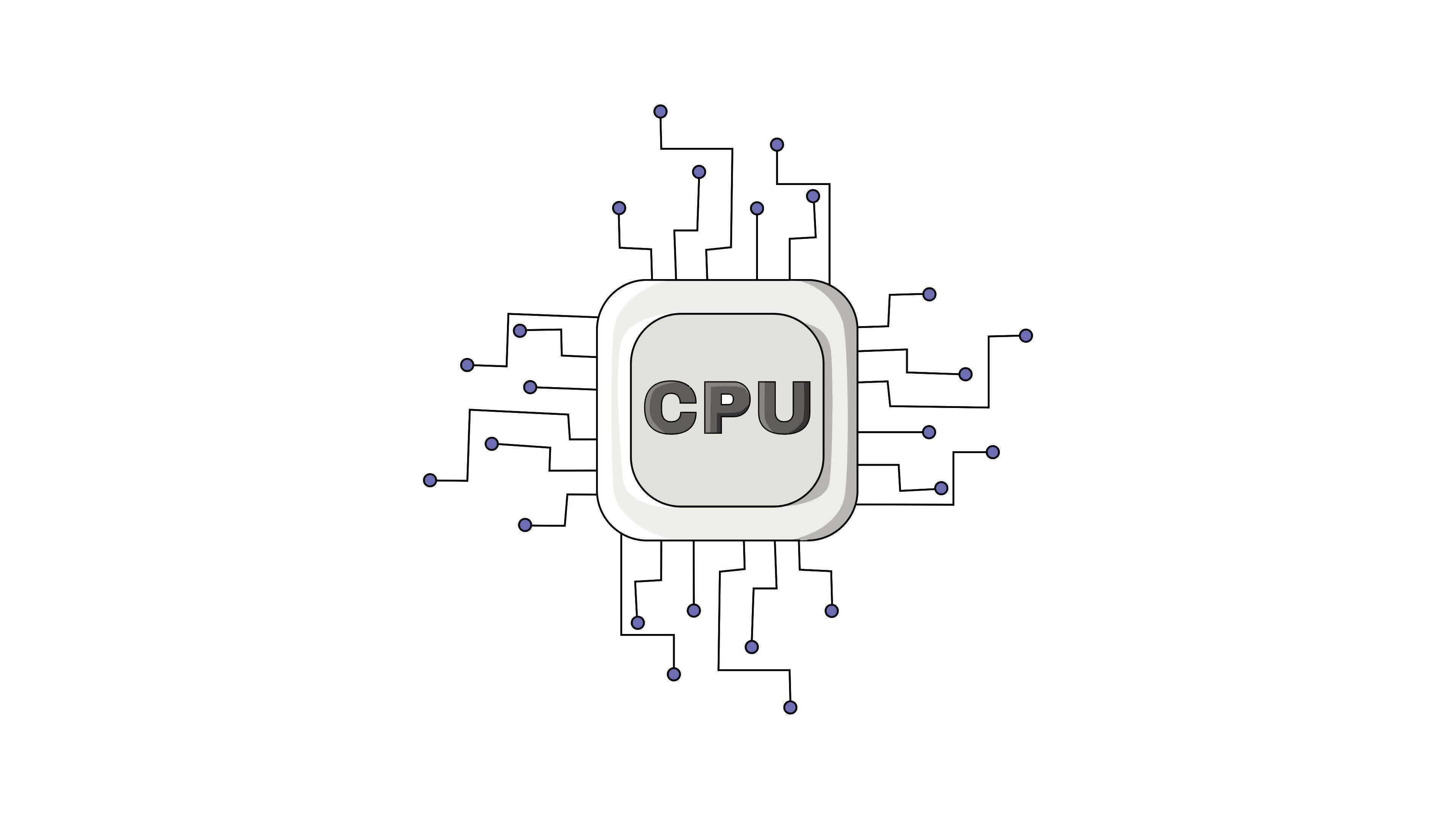 Animated video forms a computer component CPU icon 35616458 Stock Video ...