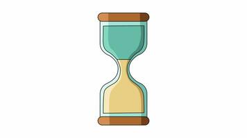 Animation forms an hourglass icon video