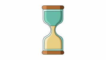 animación formas un reloj de arena icono video