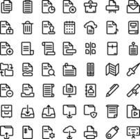 Vector of Documentation Icon Set. Perfect for user interface, new application