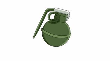 animated video of the grenade bomb icon