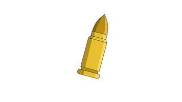 animated video of the firearm bullet icon