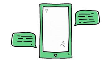 2d animated phone video