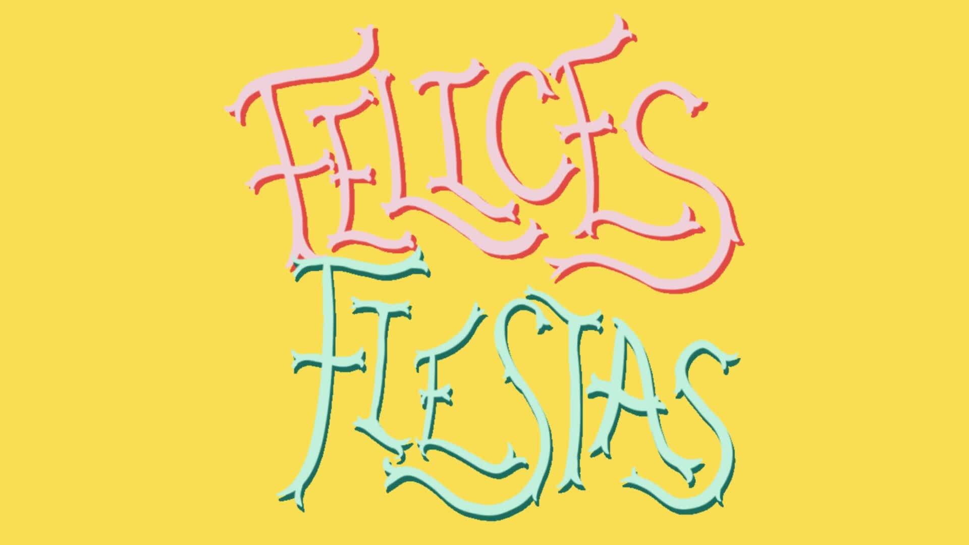 happy christmas in spanish 35616655 Stock Video at Vecteezy