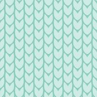 Blue seamless knitted pattern of parallel lines from knitting loops vector