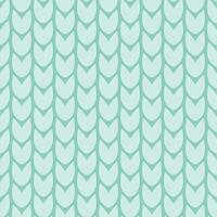 Blue seamless knitted pattern of parallel lines from knitting loops vector